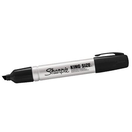 Sharpie Black Sharpie King Size Markers, 12PK MK401BK